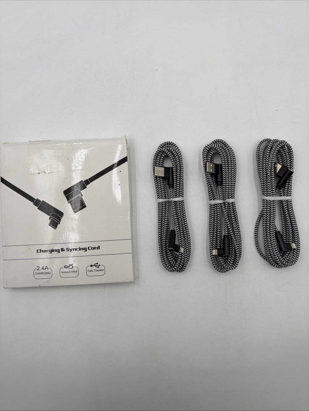 3 Pack 10FT iPhone Charger Cables Durable & Compatible